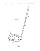 Golf Club Assembly and Golf Club with Suspended Face Plate diagram and image