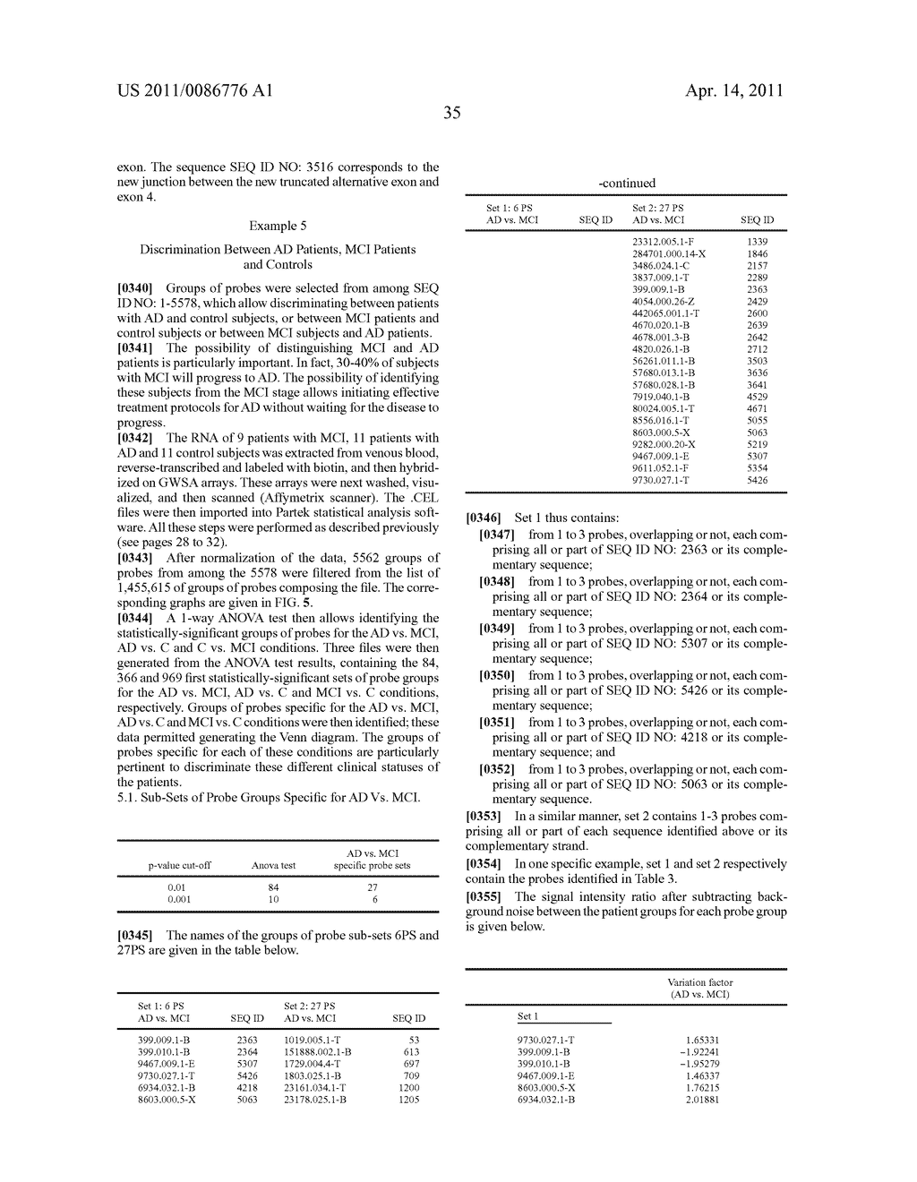 PROCESS AND METHOD FOR DIAGNOSING ALZHEIMER'S DISEASE - diagram, schematic, and image 42