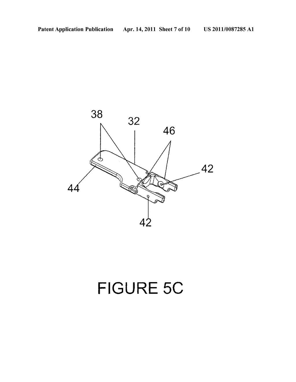 Spinous process fixation plate and minimally invasive method for placement - diagram, schematic, and image 08