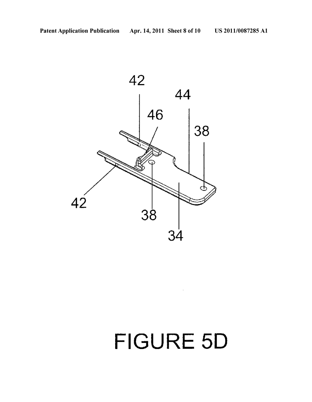 Spinous process fixation plate and minimally invasive method for placement - diagram, schematic, and image 09