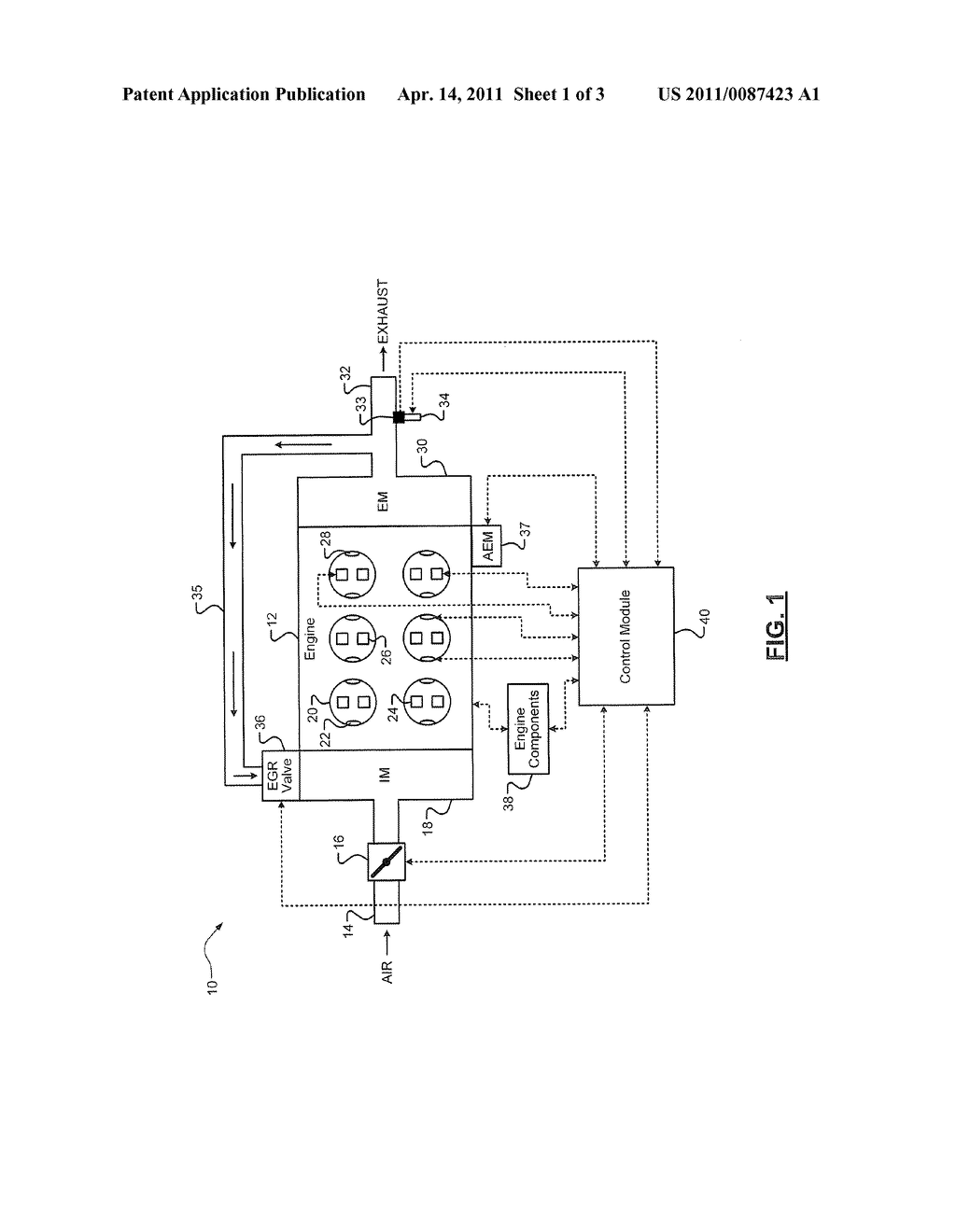 SYSTEM AND METHOD FOR CONTROLLING ENGINE COMPONENTS DURING CYLINDER DEACTIVATION - diagram, schematic, and image 02