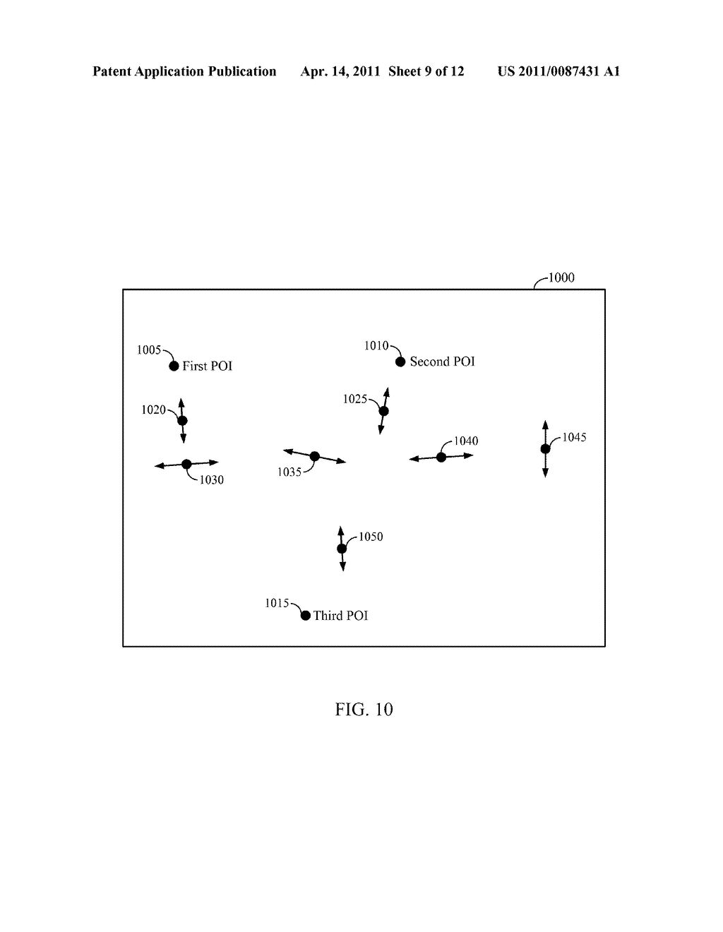 METHOD AND APPARATUS FOR IDENTIFICATION OF POINTS OF INTEREST WITHIN A PREDEFINED AREA - diagram, schematic, and image 10