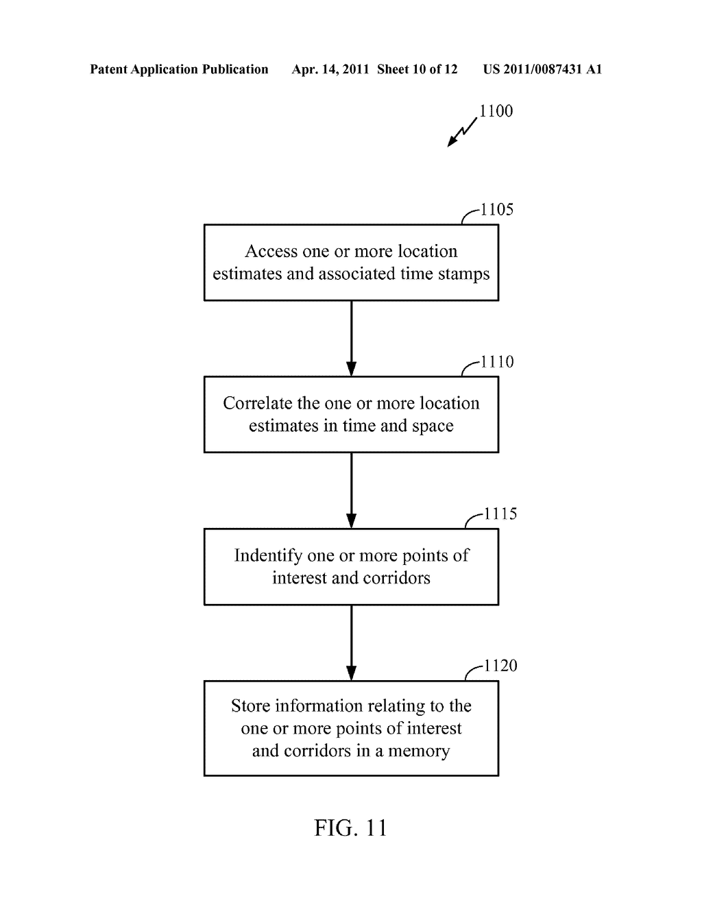 METHOD AND APPARATUS FOR IDENTIFICATION OF POINTS OF INTEREST WITHIN A PREDEFINED AREA - diagram, schematic, and image 11