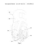 Fixed Bladed Drill Bit Force Balanced by Blade Spacing diagram and image