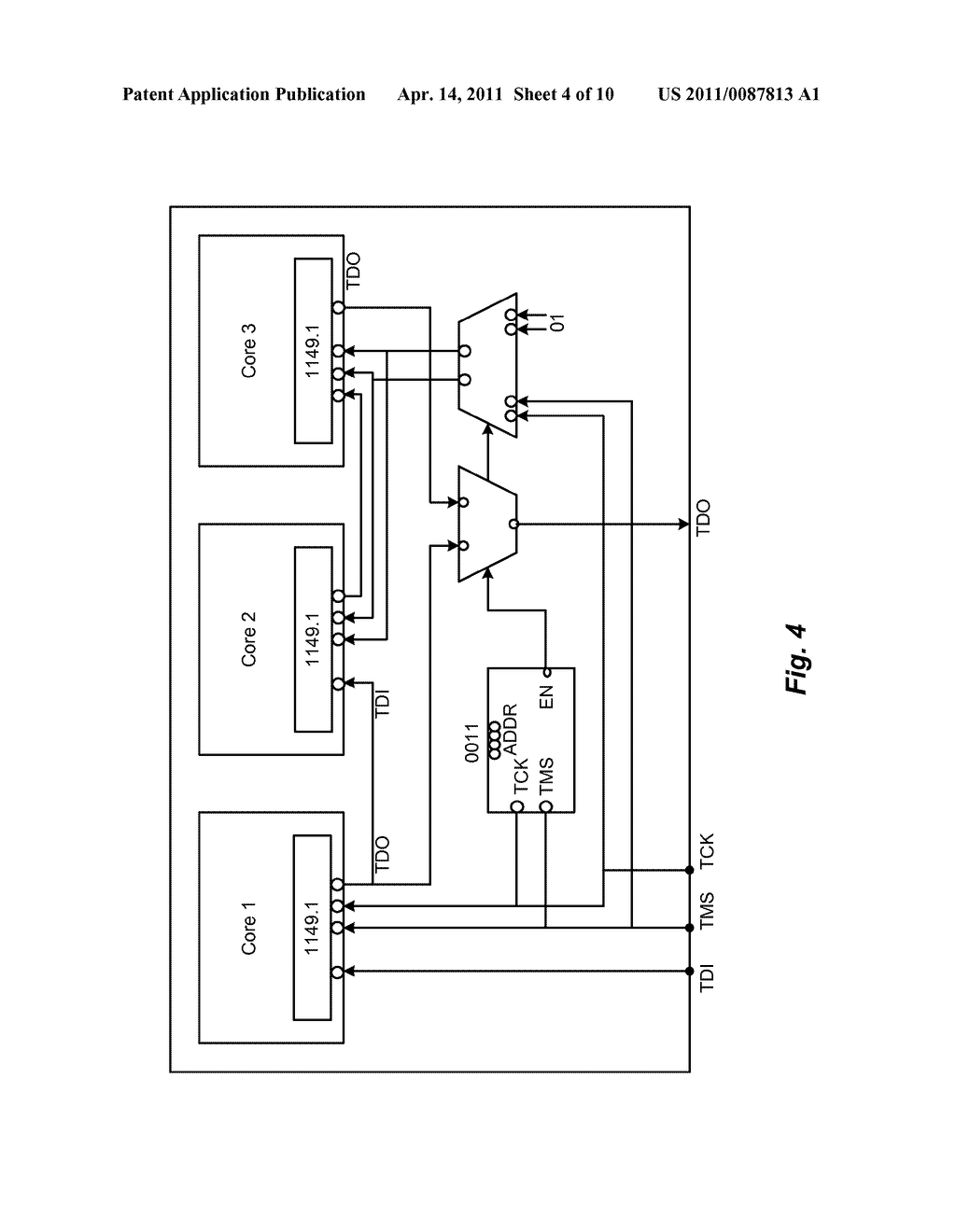 SYSTEM AND METHOD OF SENDING AND RECEIVING DATA AND COMMANDS USING THE TCK AND TMS OF IEEE 1149.1 - diagram, schematic, and image 05