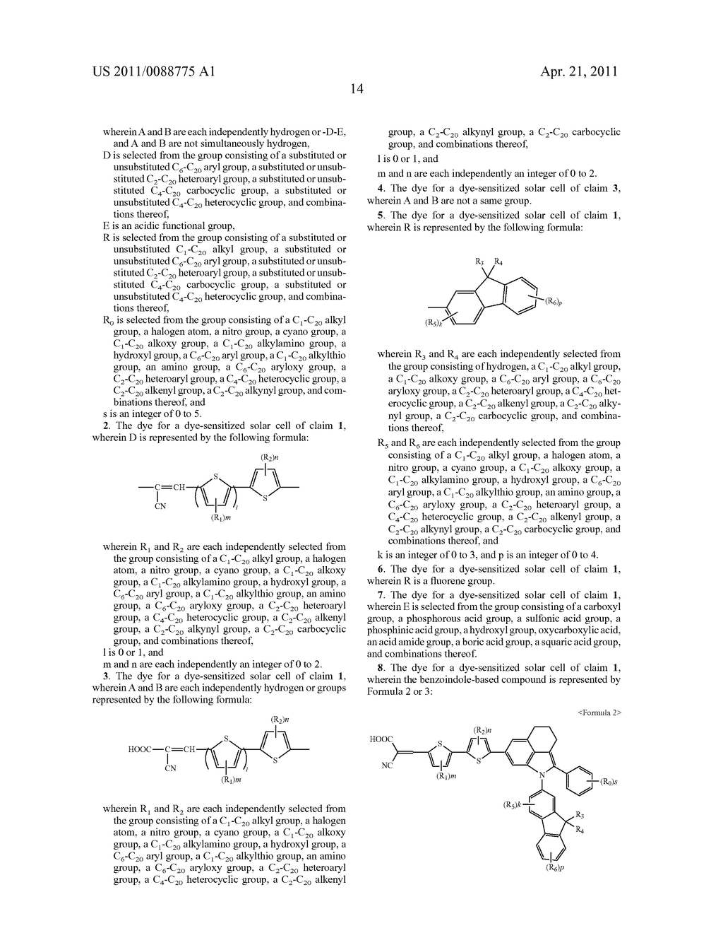 BENZOINDOLE-BASED COMPOUND AND DYE-SENSITIZED SOLAR CELL USING THE SAME - diagram, schematic, and image 23