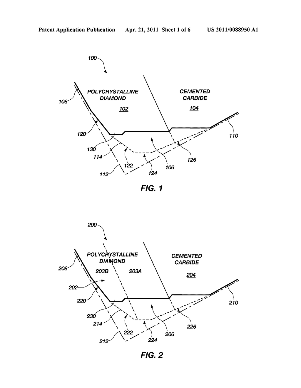 CUTTING ELEMENTS CONFIGURED TO GENERATE SHEAR LIPS DURING USE IN CUTTING, EARTH BORING TOOLS INCLUDING SUCH CUTTING ELEMENTS, AND METHODS OF FORMING AND USING SUCH CUTTING ELEMENTS AND EARTH BORING TOOLS - diagram, schematic, and image 02