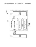 CONTROL METHOD, DISPLAY DEVICE AND ELECTRONIC SYSTEM UTILIZING THE SAME diagram and image