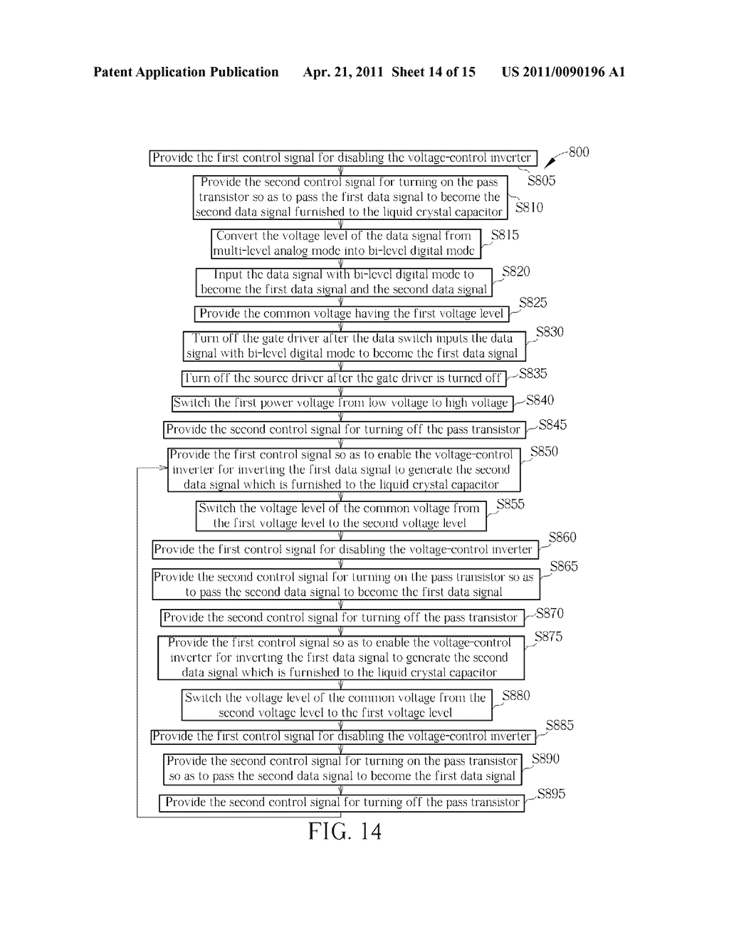 LIQUID CRYSTAL DISPLAY HAVING PIXEL DATA SELF-RETAINING FUNCTIONALITY AND OPERATION METHOD THEREOF - diagram, schematic, and image 15
