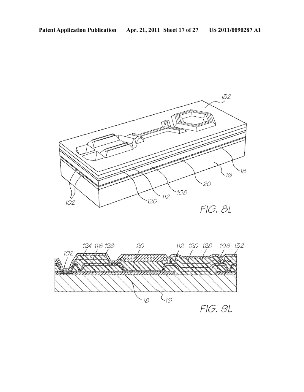 PRINTHEAD HAVING EJECTION NOZZLES WITH DISPLACEABLE FLUID CHAMBERS - diagram, schematic, and image 18