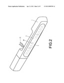 ILLUMINATING DEVICE OF AN AUTOMOBILE S TAILGATE HANDLE diagram and image