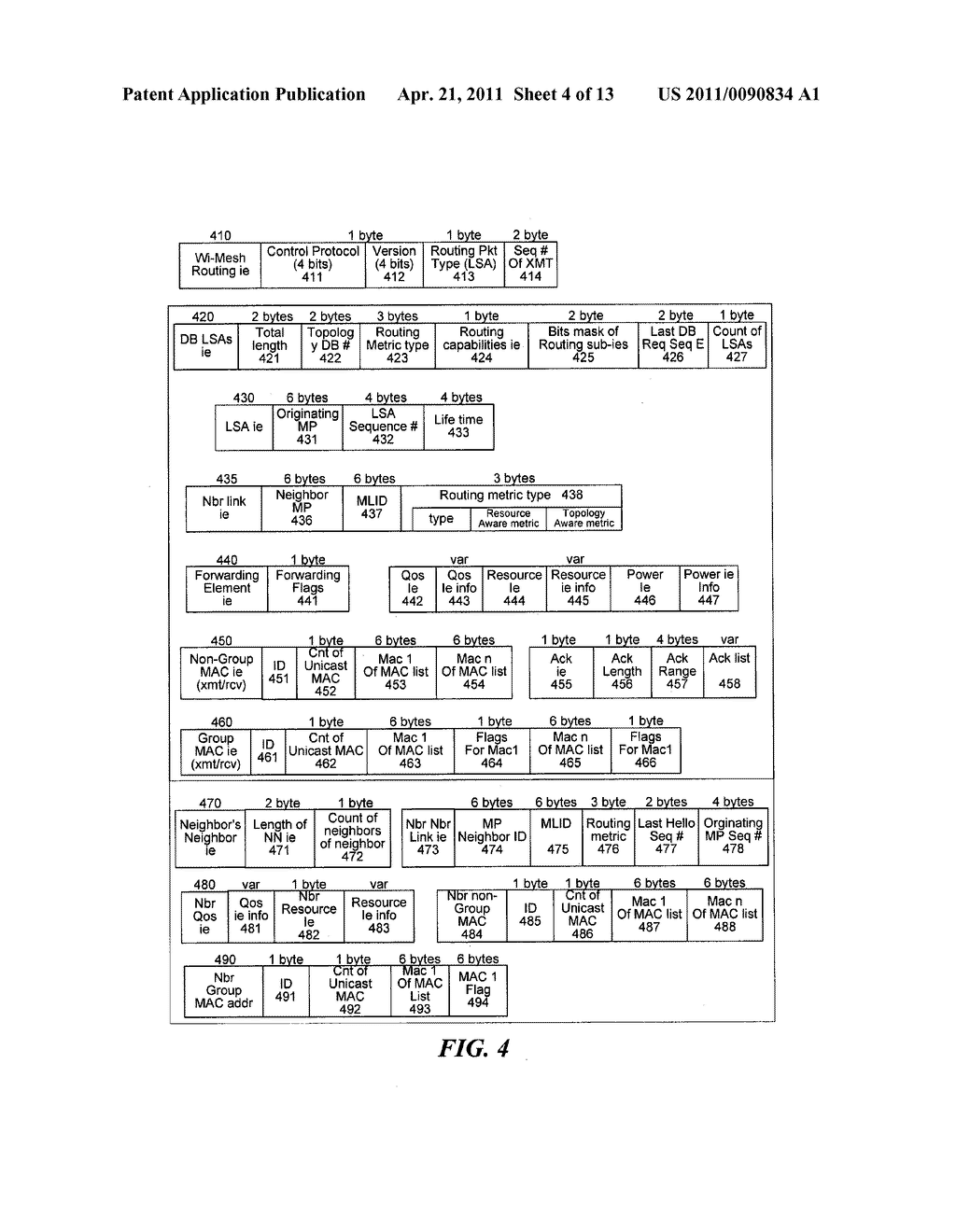 Wireless mesh routing protocol utilizing hybrid link state algorithms - diagram, schematic, and image 05