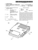 MEMORY CARD MOUNTING DEVICE FOR PORTABLE TERMINAL diagram and image