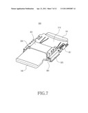 MEMORY CARD MOUNTING DEVICE FOR PORTABLE TERMINAL diagram and image