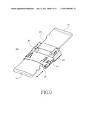 MEMORY CARD MOUNTING DEVICE FOR PORTABLE TERMINAL diagram and image