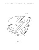 GOLF CLUB HEAD HAVING A COMPOSITE CROWN diagram and image