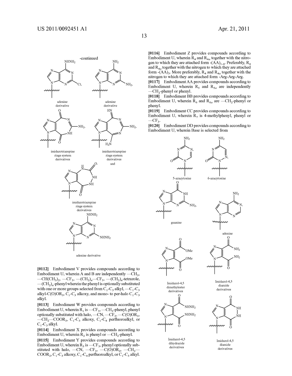 NUCLEOTIDE ANALOGUES WITH QUATERNARY CARBON STEREOGENIC CENTERS AND METHODS OF USE - diagram, schematic, and image 14