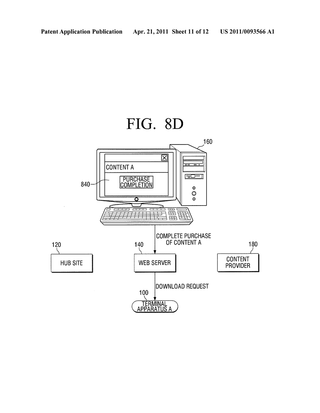 METHOD FOR PROVIDING CONTENT DOWNLOAD SERVICE AND TERMINAL APPARATUS APPLYING THE SAME - diagram, schematic, and image 12