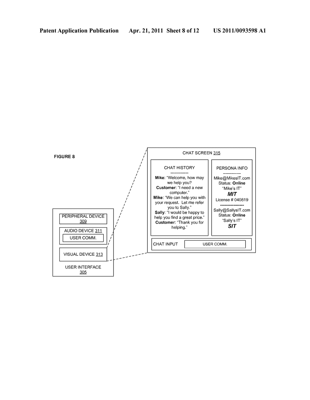 DISPLAY OF PERSONA INFORMATION FOR PEER-TO-PEER SESSIONS - diagram, schematic, and image 09