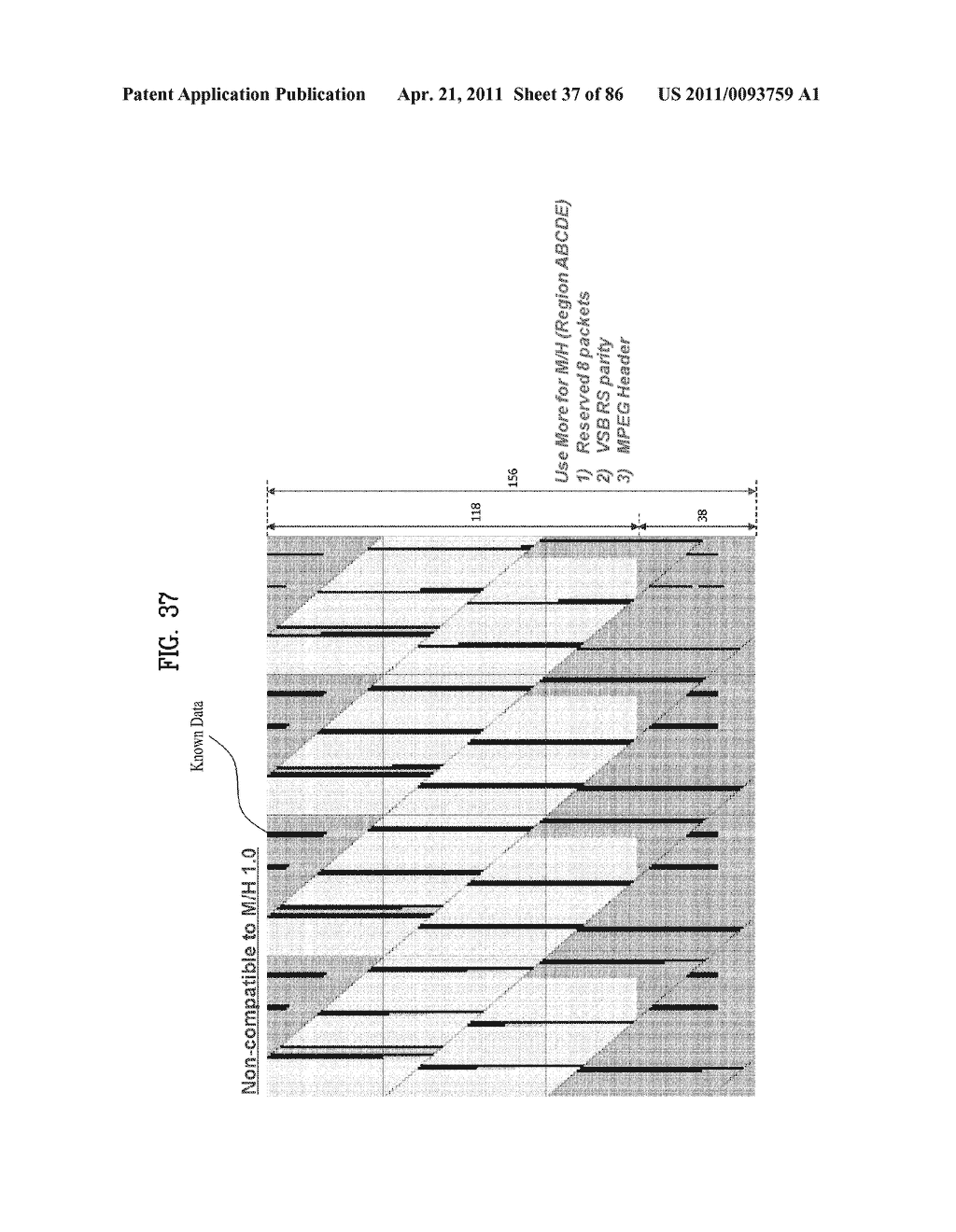 TRANSMITTING SYSTEM AND METHOD OF PROCESSING DIGITAL BROADCAST SIGNAL IN TRANSMITTING SYSTEM, RECEIVING SYSTEM AND METHOD OF RECEIVING DIGITAL BROADCAST SIGNAL IN RECEIVING SYSTEM - diagram, schematic, and image 38