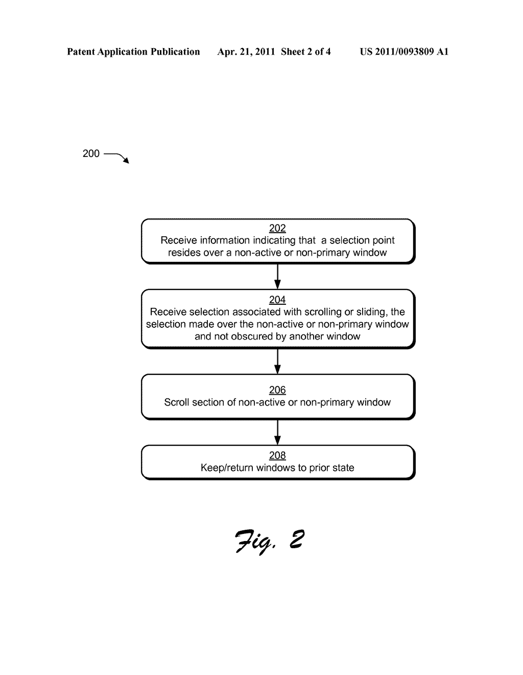 INPUT TO NON-ACTIVE OR NON-PRIMARY WINDOW - diagram, schematic, and image 03