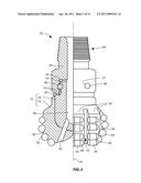 METHODS OF FORMING EARTH BORING ROTARY DRILL BITS INCLUDING BIT BODIES COMPRISING REINFORCED TITANIUM OR TITANIUM BASED ALLOY MATRIX MATERIALS diagram and image