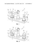 VALVE ASSEMBLY FOR A TWO HANDLE FAUCET diagram and image