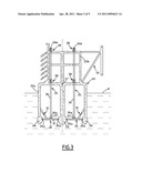 STRUCTURE FOR LOADING AND UNLOADING AT LEAST ONE FLUID TRANSPORT SHIP diagram and image