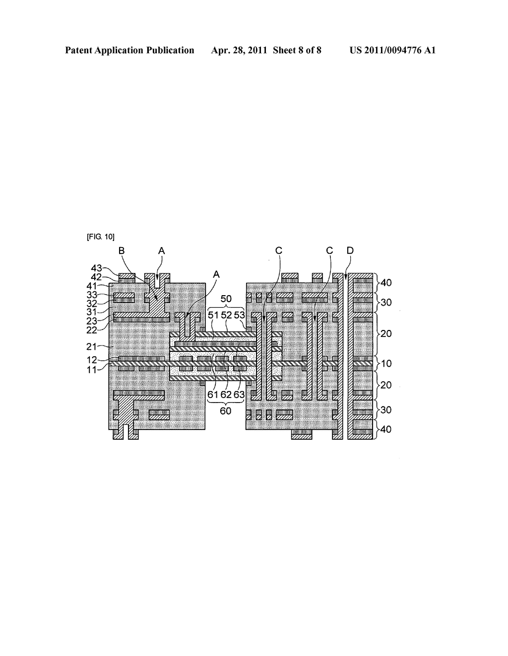 Multilayer rigid flexible printed circuit board and method for manufacturing the same - diagram, schematic, and image 09