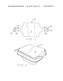 Wrap label with patterned adhesive diagram and image