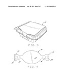 Wrap label with patterned adhesive diagram and image