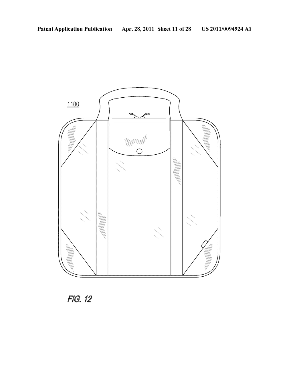 ENVIRONMENTALLY FRIENDLY TEXTILE SOFT GOODS RETAIL PACKAGING INCORPORATING VACUUM-SEALABLE BAGS REUSABLE BY CONSUMERS - diagram, schematic, and image 12