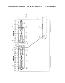 DEVICE FOR DISCARDING TRIMS FORMED DURING THE CUTTING OF PAPER LOGS diagram and image