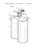 Cartridge with integrated closure cap diagram and image