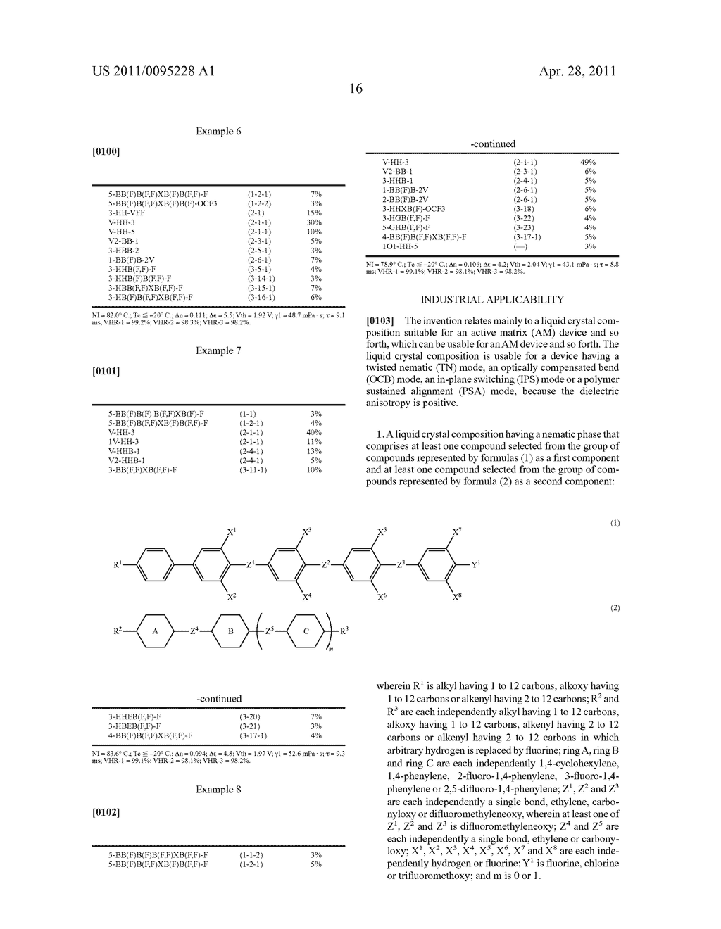 LIQUID CRYSTAL COMPOSITION AND LIQUID CRYSTAL DISPLAY DEVICE - diagram, schematic, and image 17