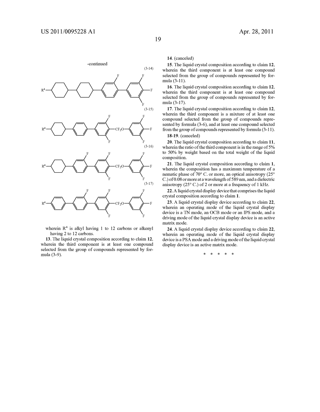 LIQUID CRYSTAL COMPOSITION AND LIQUID CRYSTAL DISPLAY DEVICE - diagram, schematic, and image 20