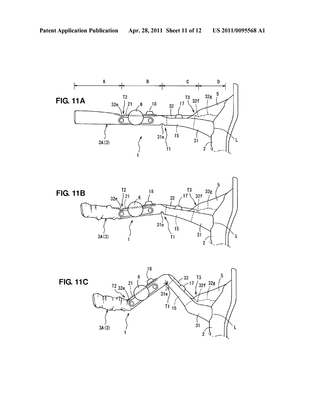 FRONT VEHICLE-BODY STRUCTURE OF VEHICLE - diagram, schematic, and image 12