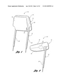 Folding Vehicle Head Restraint Assembly diagram and image