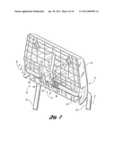 Folding Vehicle Head Restraint Assembly diagram and image