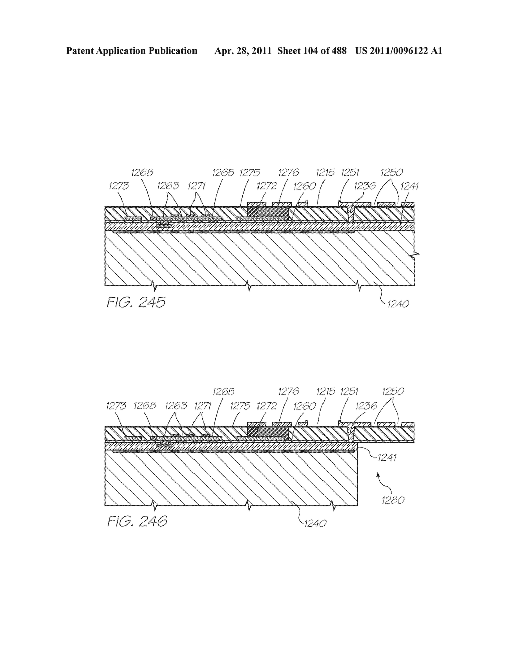 INKJET NOZZLE WITH PADDLE LAYER ARRANGED BETWEEN FIRST AND SECOND WAFERS - diagram, schematic, and image 105