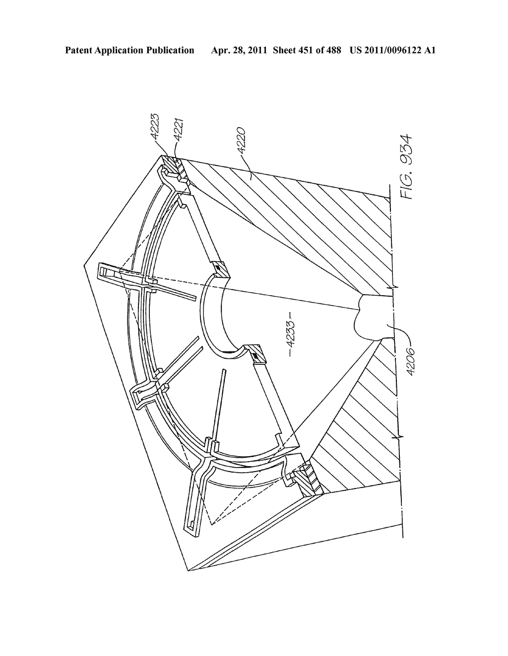 INKJET NOZZLE WITH PADDLE LAYER ARRANGED BETWEEN FIRST AND SECOND WAFERS - diagram, schematic, and image 452