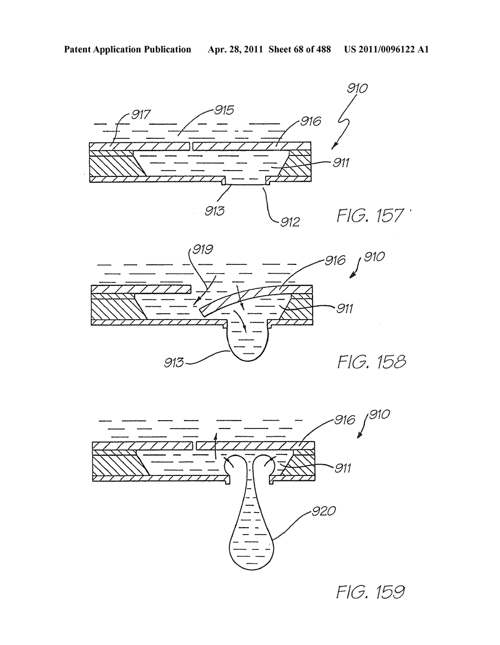 INKJET NOZZLE WITH PADDLE LAYER ARRANGED BETWEEN FIRST AND SECOND WAFERS - diagram, schematic, and image 69