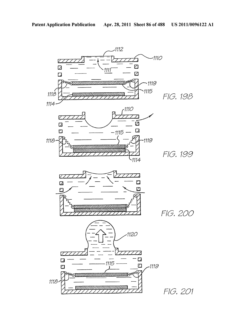 INKJET NOZZLE WITH PADDLE LAYER ARRANGED BETWEEN FIRST AND SECOND WAFERS - diagram, schematic, and image 87