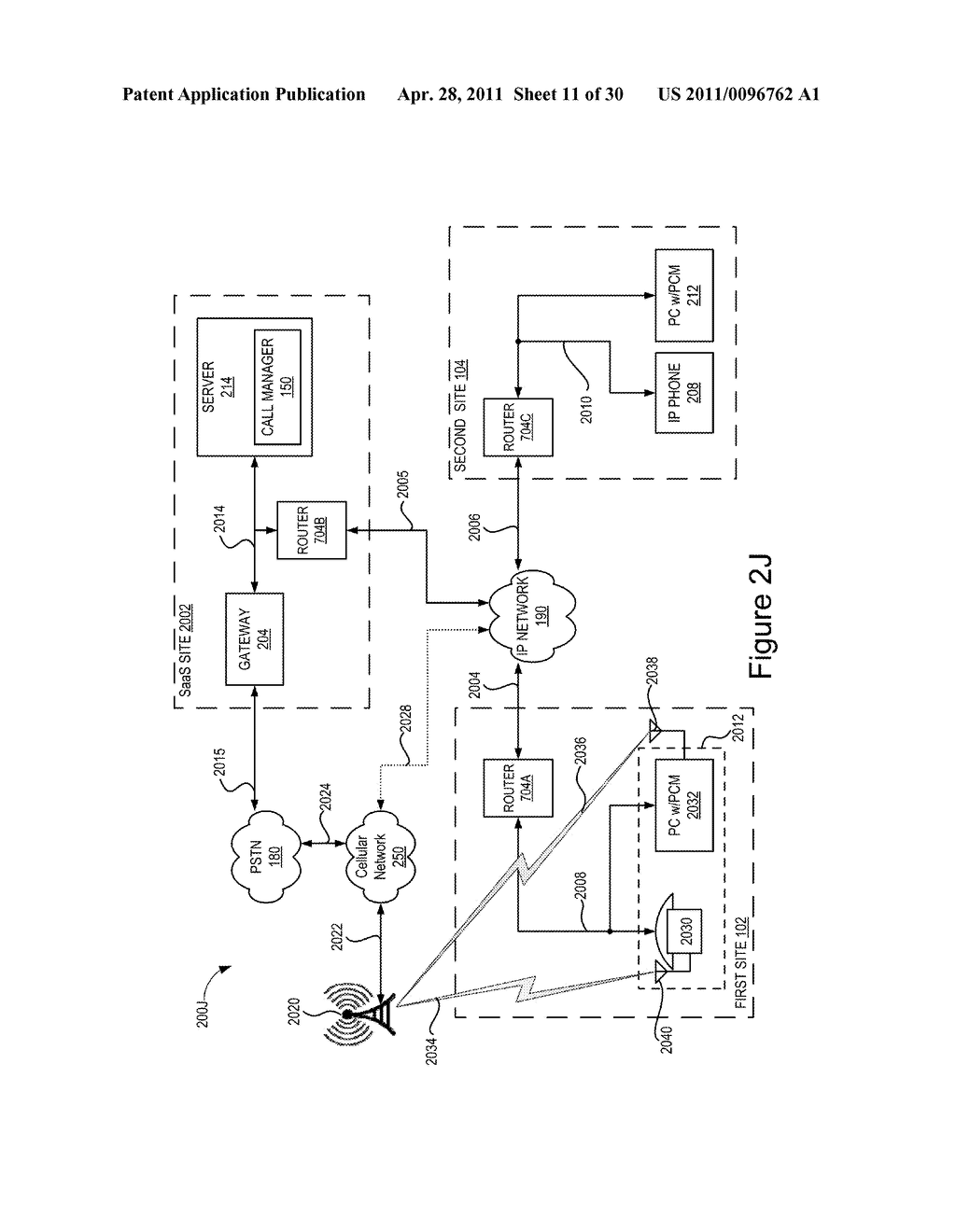 CLOUD VOIP SYSTEM WITH BYPASS FOR IP MEDIA - diagram, schematic, and image 12