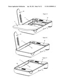 BIOLOGICAL PROTECTION DEVICE AGAINST THE ELECTROMAGNETIC WAVES EMITTED BY A MOBILE TELEPHONE diagram and image