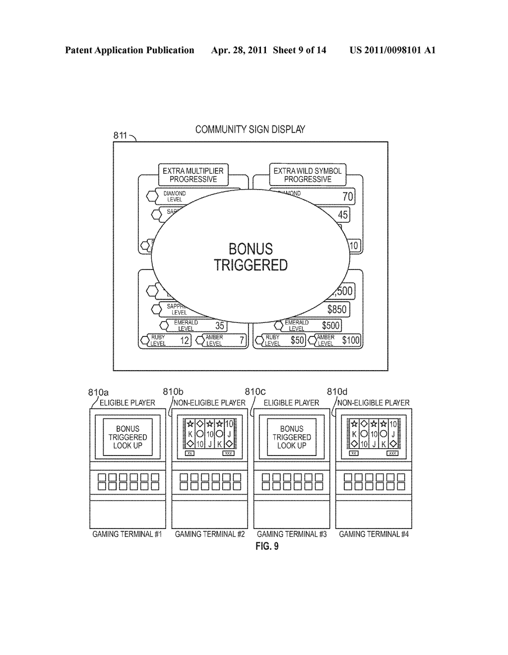 Wagering Game For Awarding Positional Game Modifiers In A Plurality Of Plays - diagram, schematic, and image 10