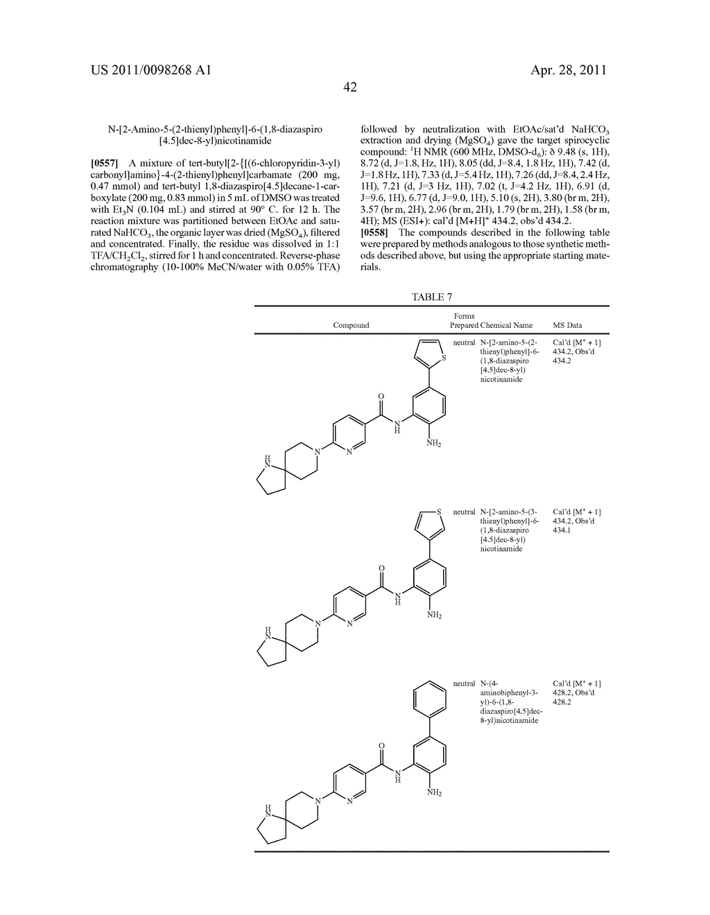 SPIROCYCLIC COMPOUNDS - diagram, schematic, and image 43