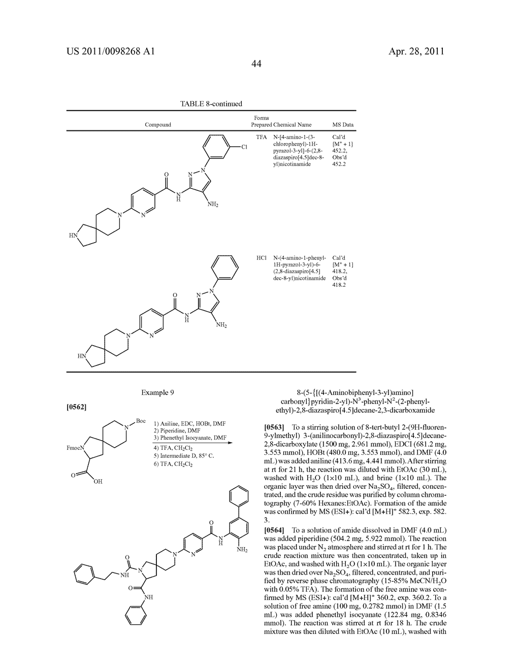 SPIROCYCLIC COMPOUNDS - diagram, schematic, and image 45