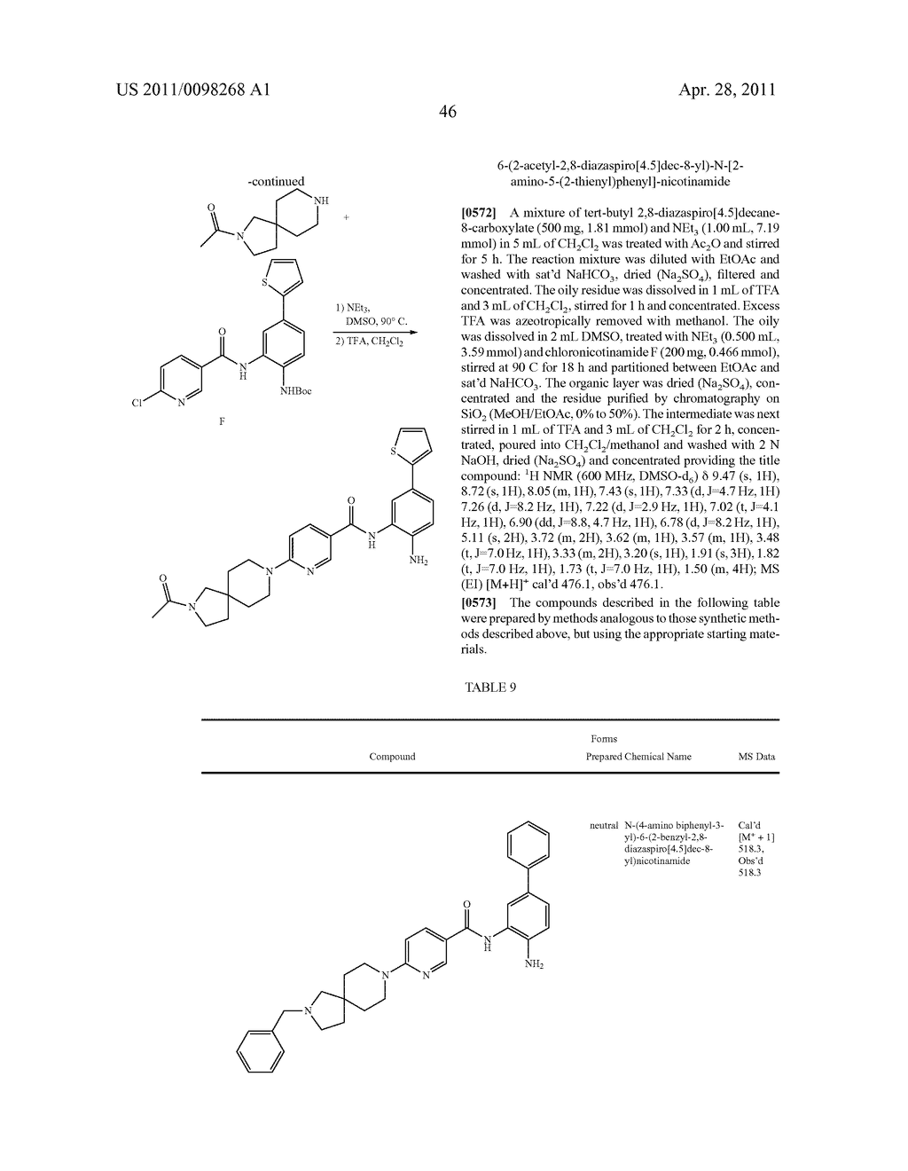 SPIROCYCLIC COMPOUNDS - diagram, schematic, and image 47