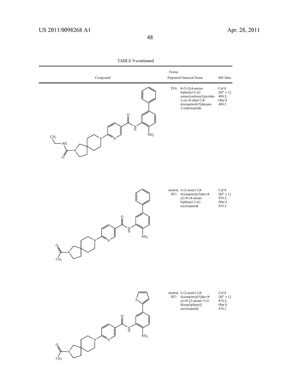 SPIROCYCLIC COMPOUNDS - diagram, schematic, and image 49